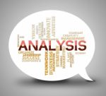 Analysis Bubble Means Data Analytics And Analyse Stock Photo