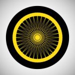 Bicycle Wheel Icon Stock Photo