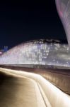 Seoul, South Korea - February 3: Dongdaemun Design Plaza Is A Modern Architecture In Seoul Designed By Zaha Hadid.photo Taken February 3,2015 In Seoul, South Korea Stock Photo