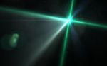 Digital Lens Flare In Black Background Horizontal Frame Warm
 Stock Photo