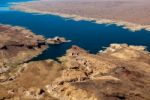 Aerial View Of Lake Mead Stock Photo