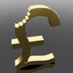 Golden Pound Stock Photo