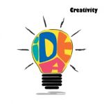 Light Bulb Sketch With Concept Of Idea. Doodle Hand Drawn Sign Stock Photo