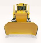 Heavy Crawler Bulldozer Stock Photo