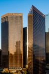 Los Angeles, California/usa - July 28 : Skyscrapers In The Finan Stock Photo