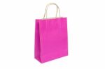 Pink Paper Bag Stock Photo