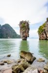 Landscape Khao Tapu Or James Bond Island Stock Photo