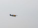 Messerchmitt Bf-109g (hispano Ha-1112 Mil Buchon) Flying Over Du Stock Photo