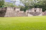 The Mayan Ruins In Copan Ruinas, Honduras Stock Photo