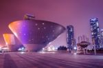 Incheon, South Korea - Dec 27 : Incheon Tri-bowl Building On Dec 27, 2014 In Songdo District, Incheon, South Korea. This Architecture Is A Remarkably Shaped Exhibition And Performance Space Stock Photo