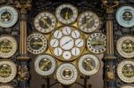 Astronomical Clock In Cathedral Of St Jean In Besancon France Stock Photo