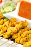 Satay Kebabs Stock Photo