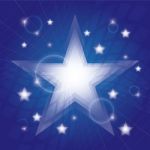 Blue Stars Background Stock Photo