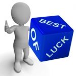 Best Of Luck Dice Represents Gambling And Fortune Stock Photo