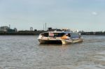 Riverbus On The River Thames Stock Photo