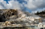 Mammoth Hot Springs Stock Photo