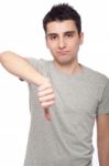 Thumbs Down Stock Photo