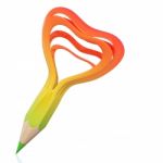 Abstract Colour Pencil Stock Photo