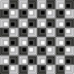 Abstract Modern Illusion Seamless Pattern B&w Stock Photo