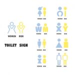 Toilet Or Restroom Logo  Design Template Stock Photo