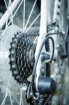 Rear Bicycle Gears Stock Photo