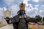 Statue Jasna Gora Monastery In Czestochowa Poland Stock Photo