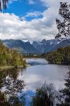 Lake Matheson Stock Photo