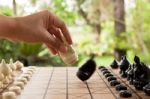 Thai Chess Stock Photo