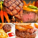 Beef Dishes Collage Stock Photo