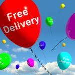 Free Delivery Balloons Stock Photo