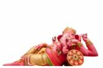 Pink Ganesha Statue Stock Photo