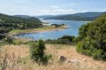 Lake Liscia In Sardinia Stock Photo