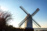 Jill Windmill Bathed In Evening Sunlight Stock Photo