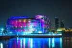 Seoul - August 3: Colorful Of Seoul Floating Island. It Is An Artificial Island Located In Han River. Photo Taken On August 3,2015 In Seoul, South Korea Stock Photo