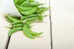 Hearthy Fresh Green Peas Stock Photo