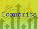 Economics Word Shows Finance Economize And Economical Stock Photo