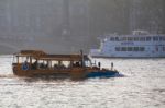 Amphibious Vehicle On The River Thames Stock Photo