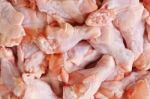 Raw Chicken Wing Stock Photo