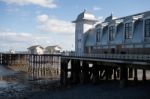 Cardiff Uk March 2014 - View Of Penarth Pier Stock Photo