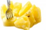 Slice Pineapple  Stock Photo