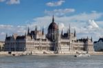 Hungarian Parliament Building In Budapest Stock Photo