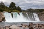 Maruia Waterfall Stock Photo