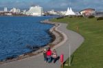 Cardiff, Wales/uk - December 26 : View Of Cardiff Bay In Wales O Stock Photo