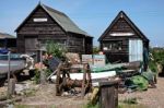 Bounty And Boy Dutta Sheds At Southwold Harbour Suffolk Stock Photo