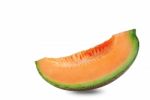 Melon On White Background Stock Photo