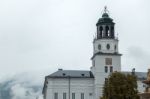 View Of The Tower Of The Salzburg Museum Stock Photo