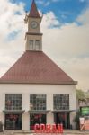 Firefighter Station Building In Coban, Guatemala Stock Photo