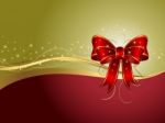 Red Bow Background Stock Photo