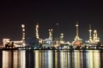 Oil Refinery Plant Stock Photo