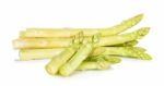 White Asparagus Isolated On The White Stock Photo